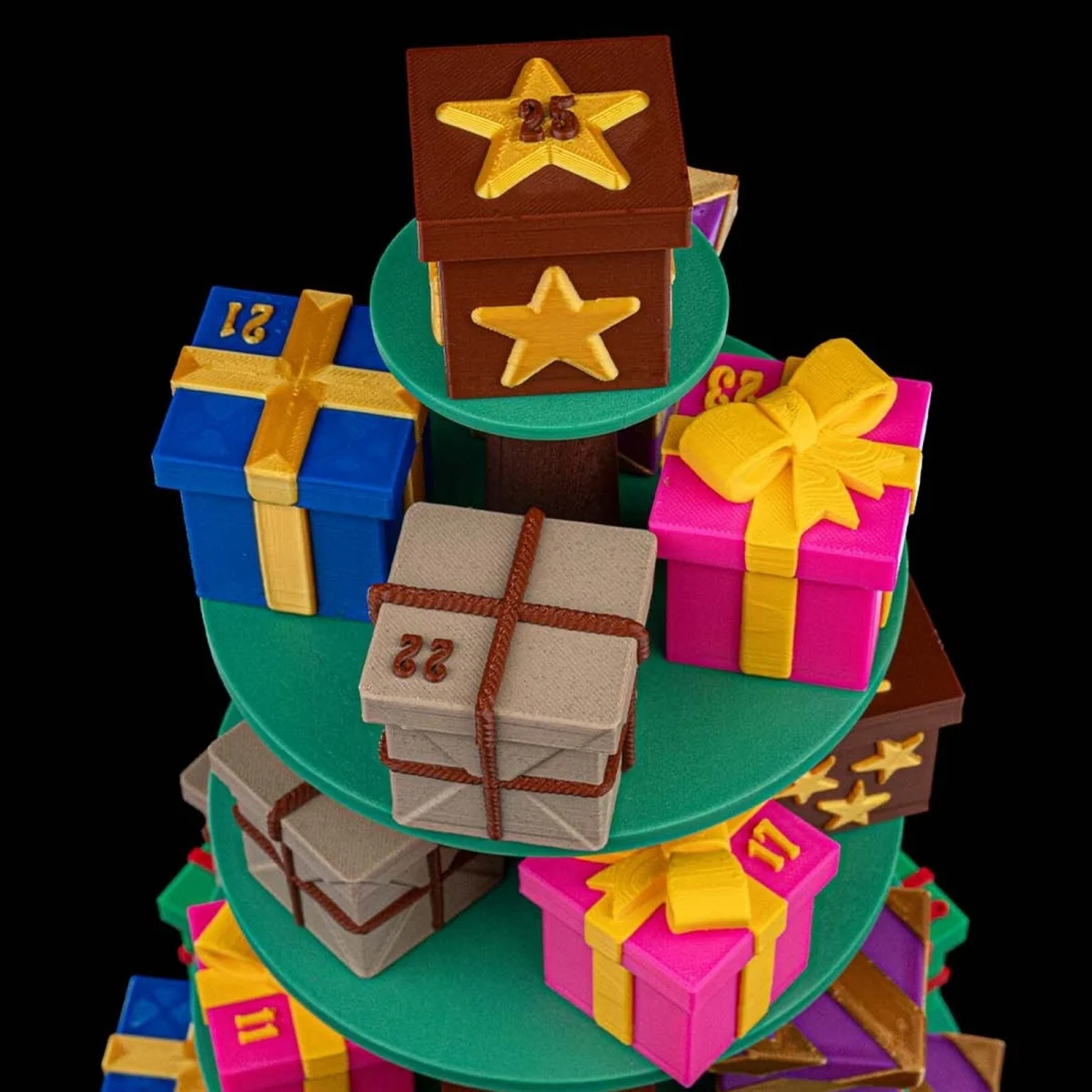 Tree Top Gifts Christmas Countdown - 3D Printed