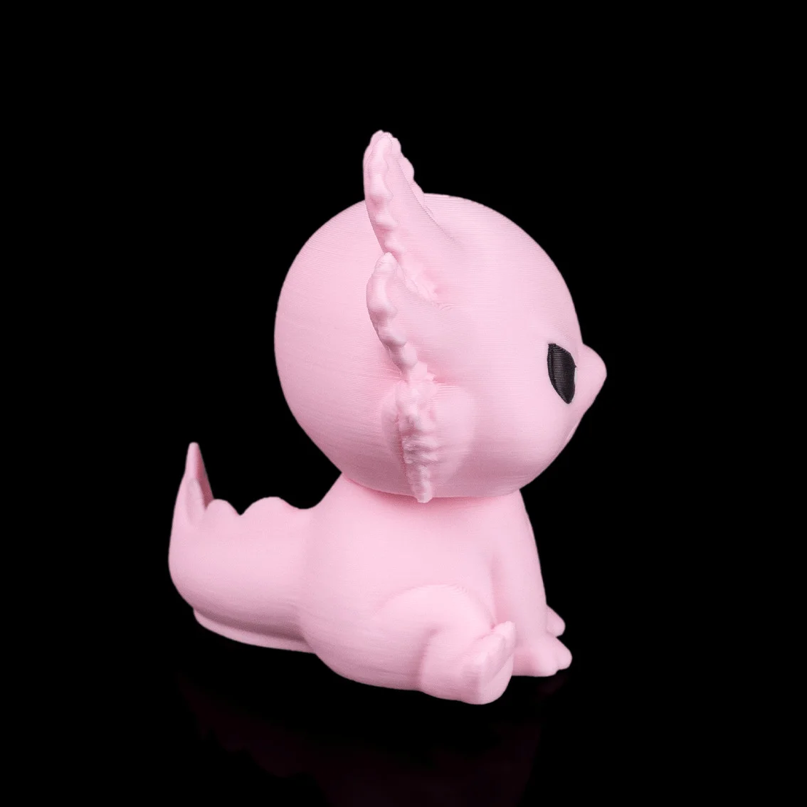 Grumpy Axolotl - KeyChain / Desk Pet - 3D Printed