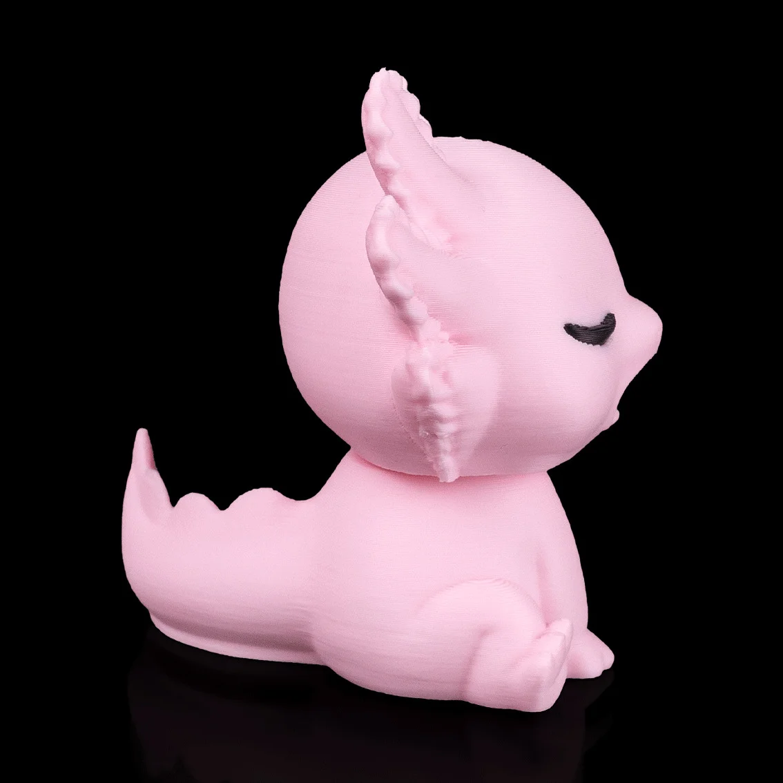 Sleepy Axolotl - KeyChain / Desk Pet - 3D Printed