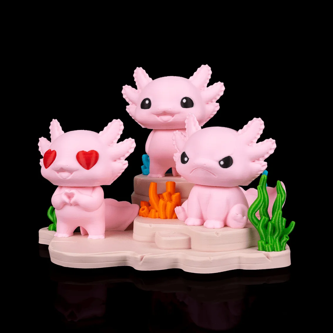 Axolotl Haven - Display - 3D Printed