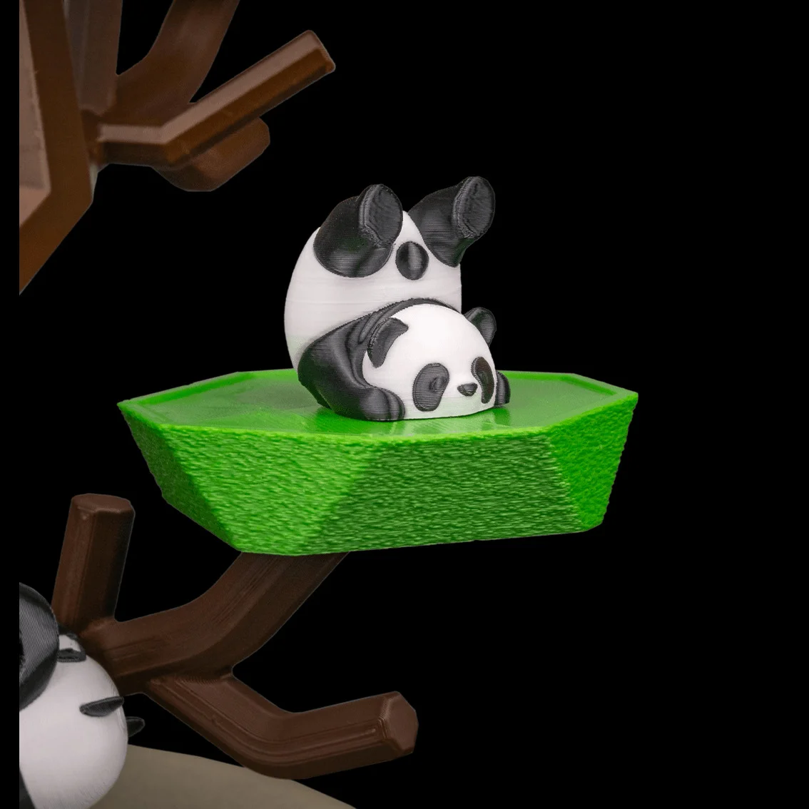 Panda Tumble - Game Set - 3D Printed