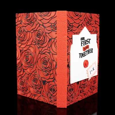 Love Letter Custom Scrapbook Cover Gift / Valentines / Memories - 3D Printed
