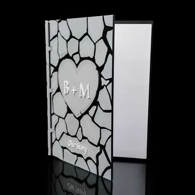 Stone Heart Custom Scrapbook Cover Gift / Valentines / Memories - 3D Printed