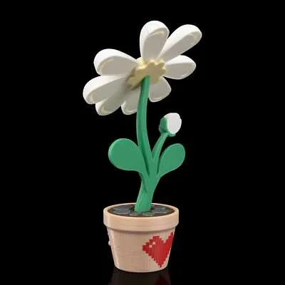 Petal Whisper - Custom Container / Valentines Desk Decoration - 3D Printed