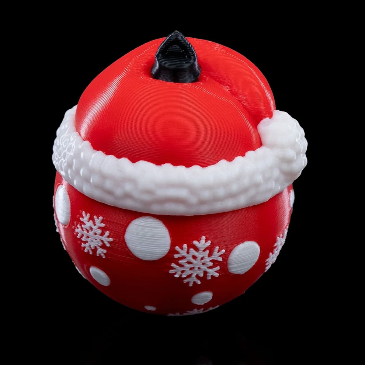 Santa Claus Christmas Ornament x3 - 3D Printed