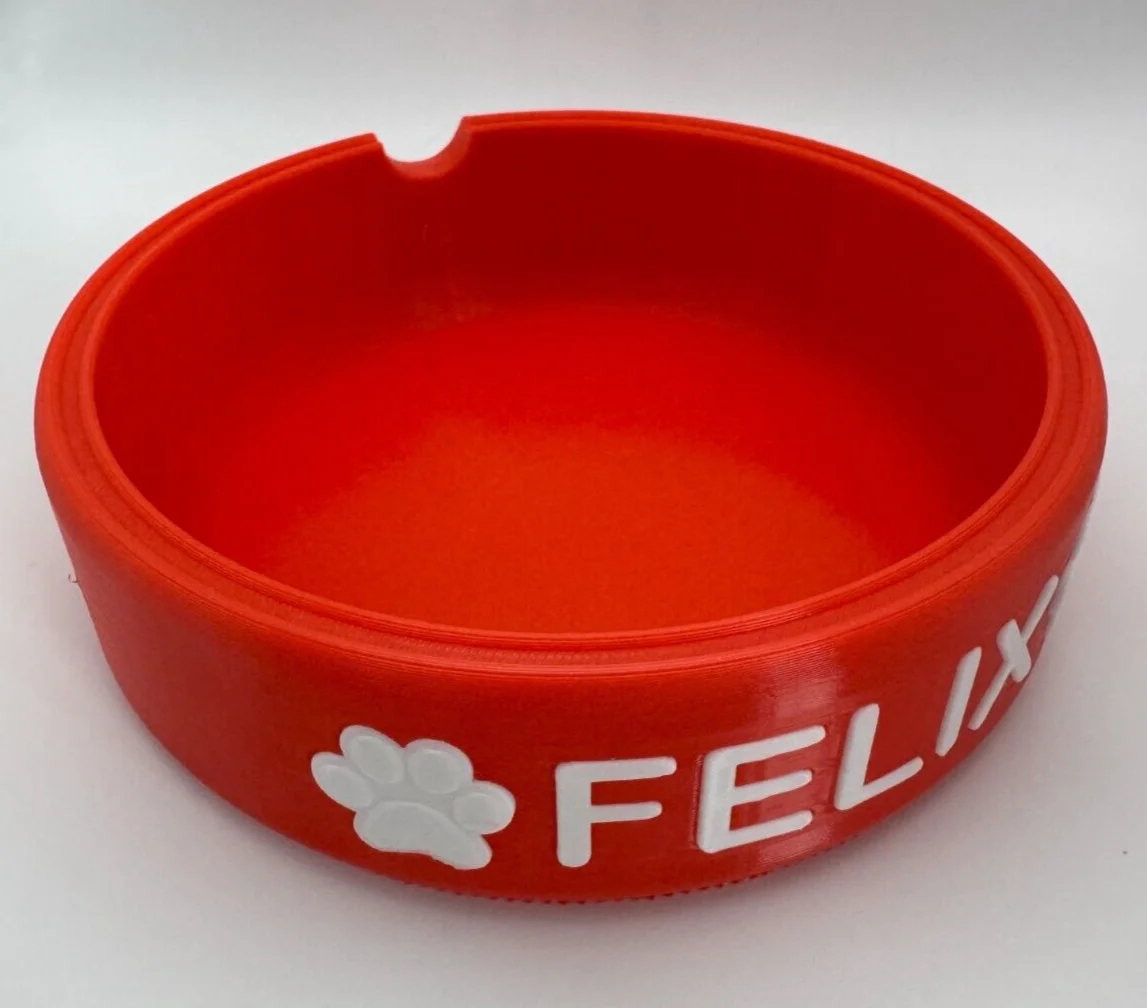 Personalised Pet Bowl Stand/Holder - Adjustable Name/Colours - 3D Printed