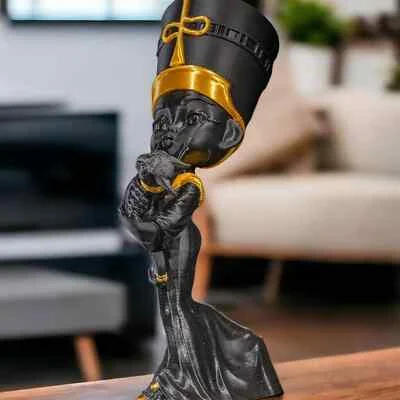 Cat Lady of Egypt Ornament / Statue - 3D Printed
