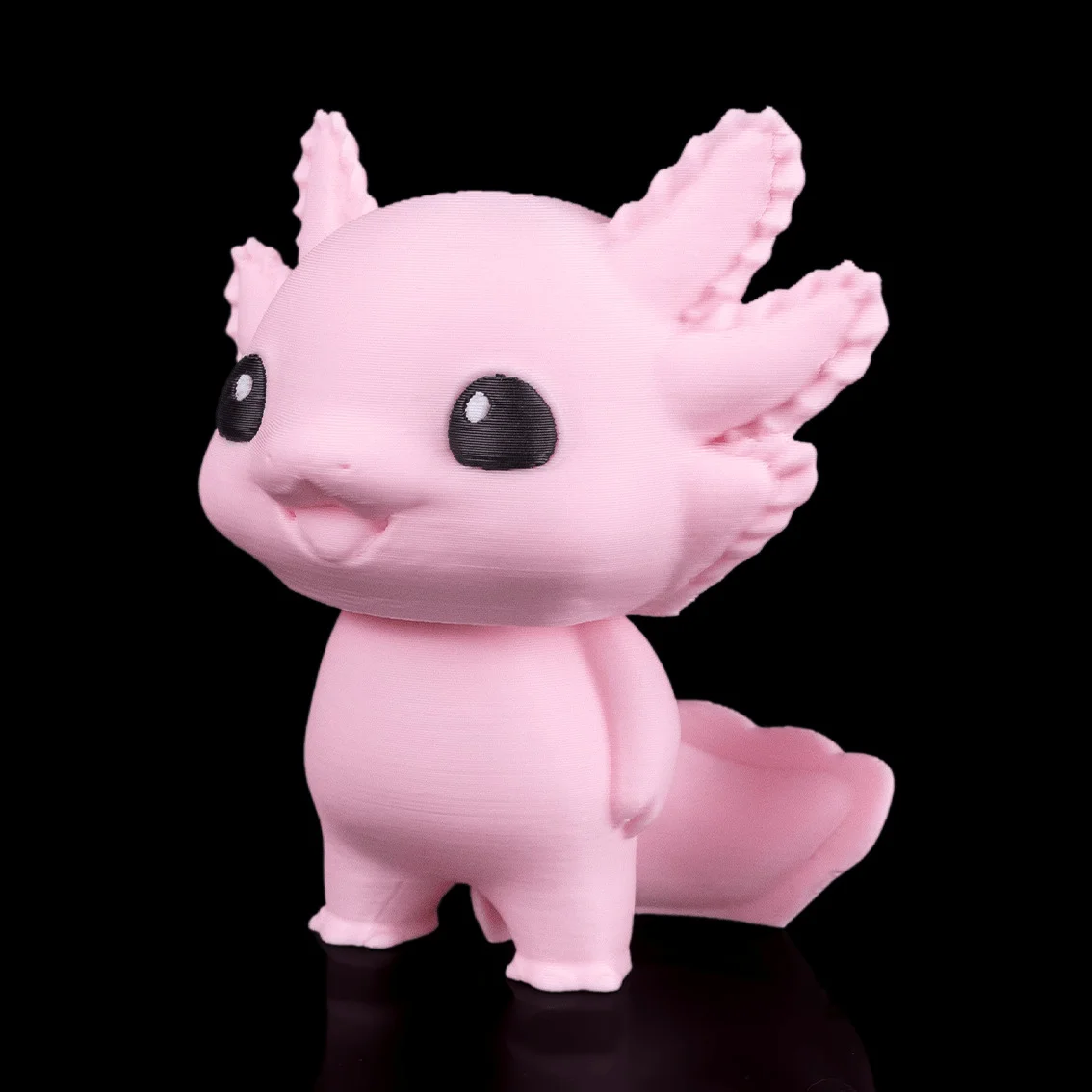Joyful Axolotl - KeyChain / Desk Pet - 3D Printed