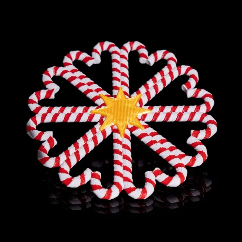 Candy Cane Drink Coasters Set of 5 - 3D Printed