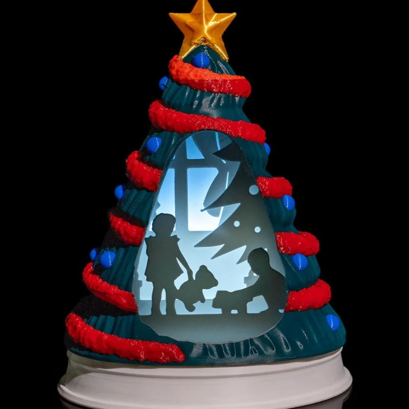 Christmas Tree Night Light - 3D Printed