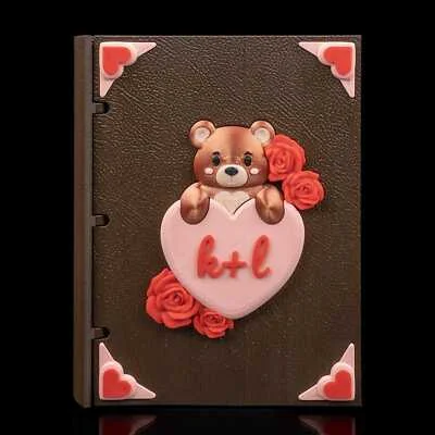 Beary Special Custom Scrapbook Cover Gift / Valentines / Memories - 3D Printed