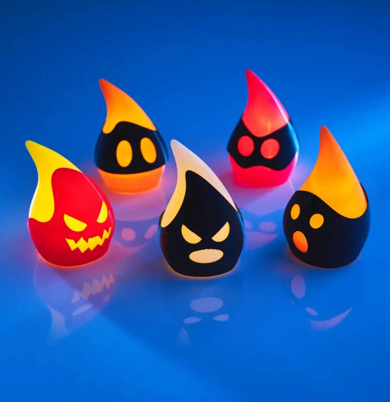 Flame Devils Set of 5 - 3D Printed