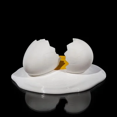 Sunny Side Up Egg Phone Holder - 3D Printed