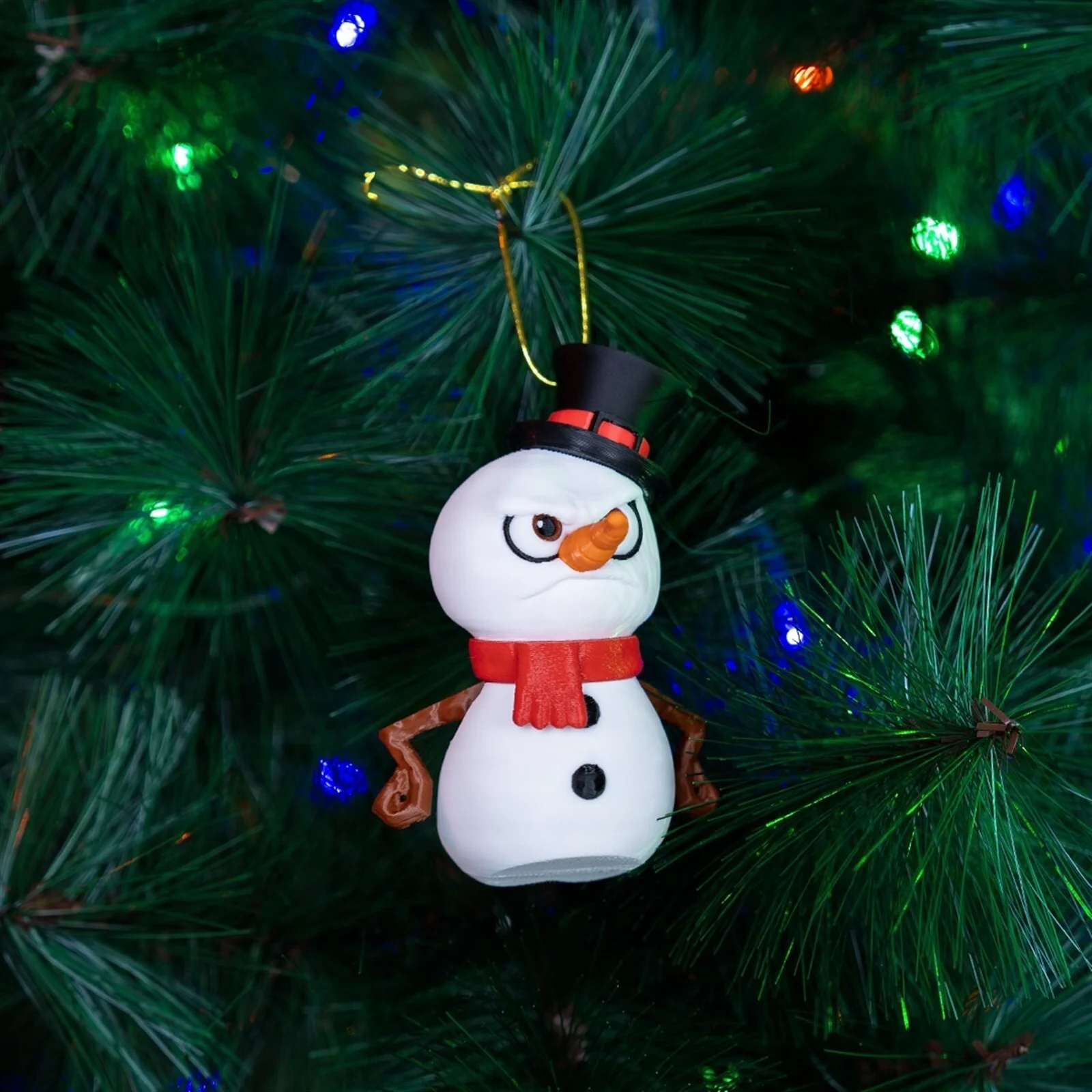 Mr Frosty Christmas Ornament x3 - 3D Printed