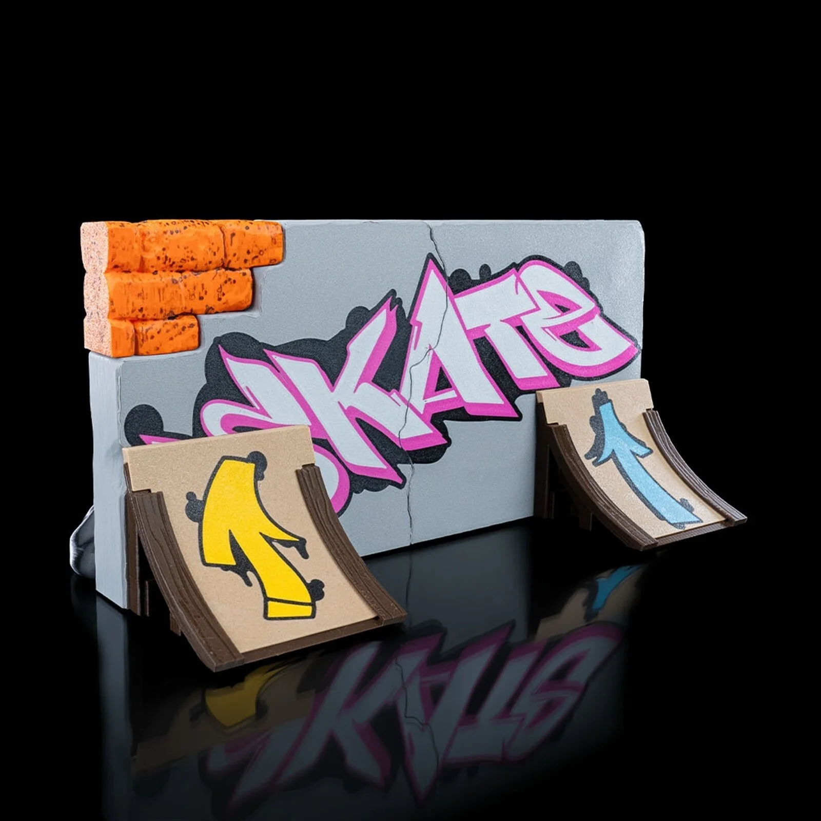 Finger Skate/Skating Park - 3D Printed Graffiti Wall