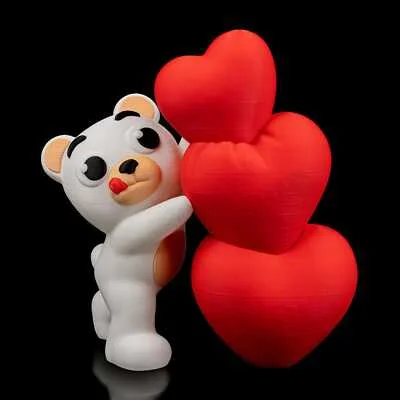 Valentine's Love to Bear Light Decor - 3D Printed