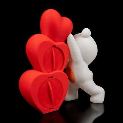 Valentine's Love to Bear Light Decor - 3D Printed