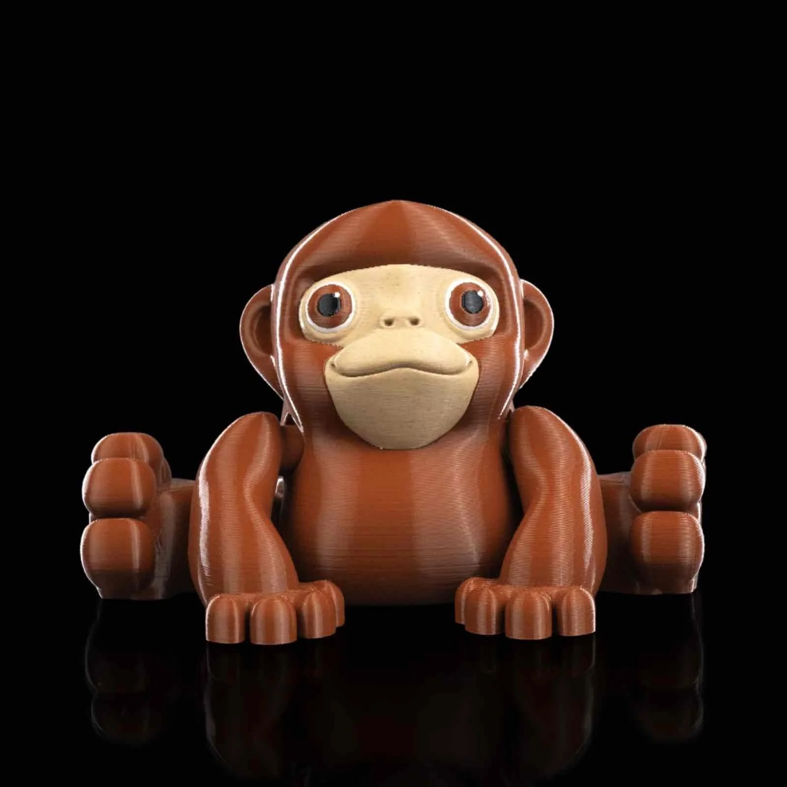3D Printed Stretching Monkey, Articulated Fidget Toy, Desk Buddy, Fidget Pet