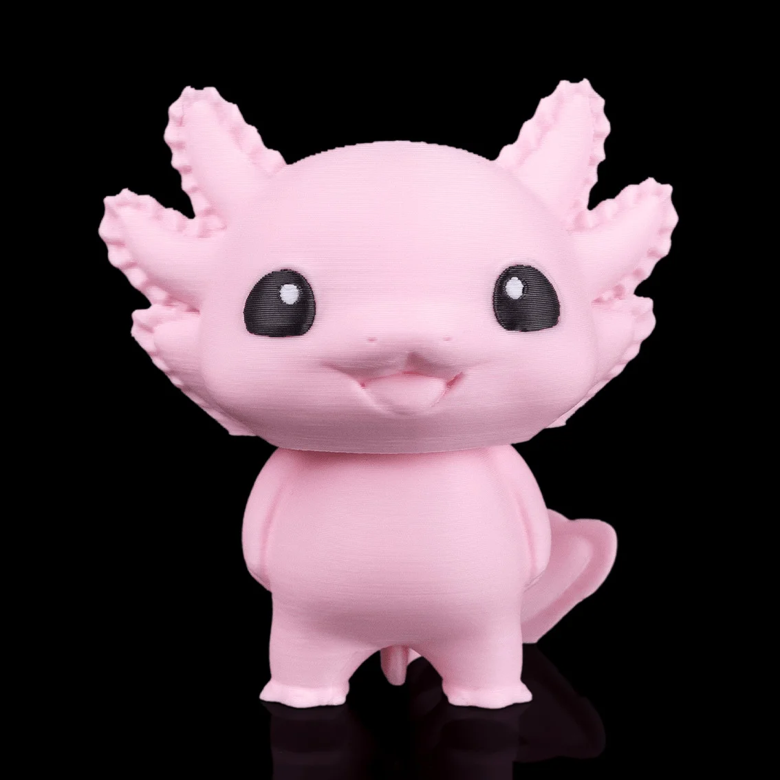 Joyful Axolotl - KeyChain / Desk Pet - 3D Printed
