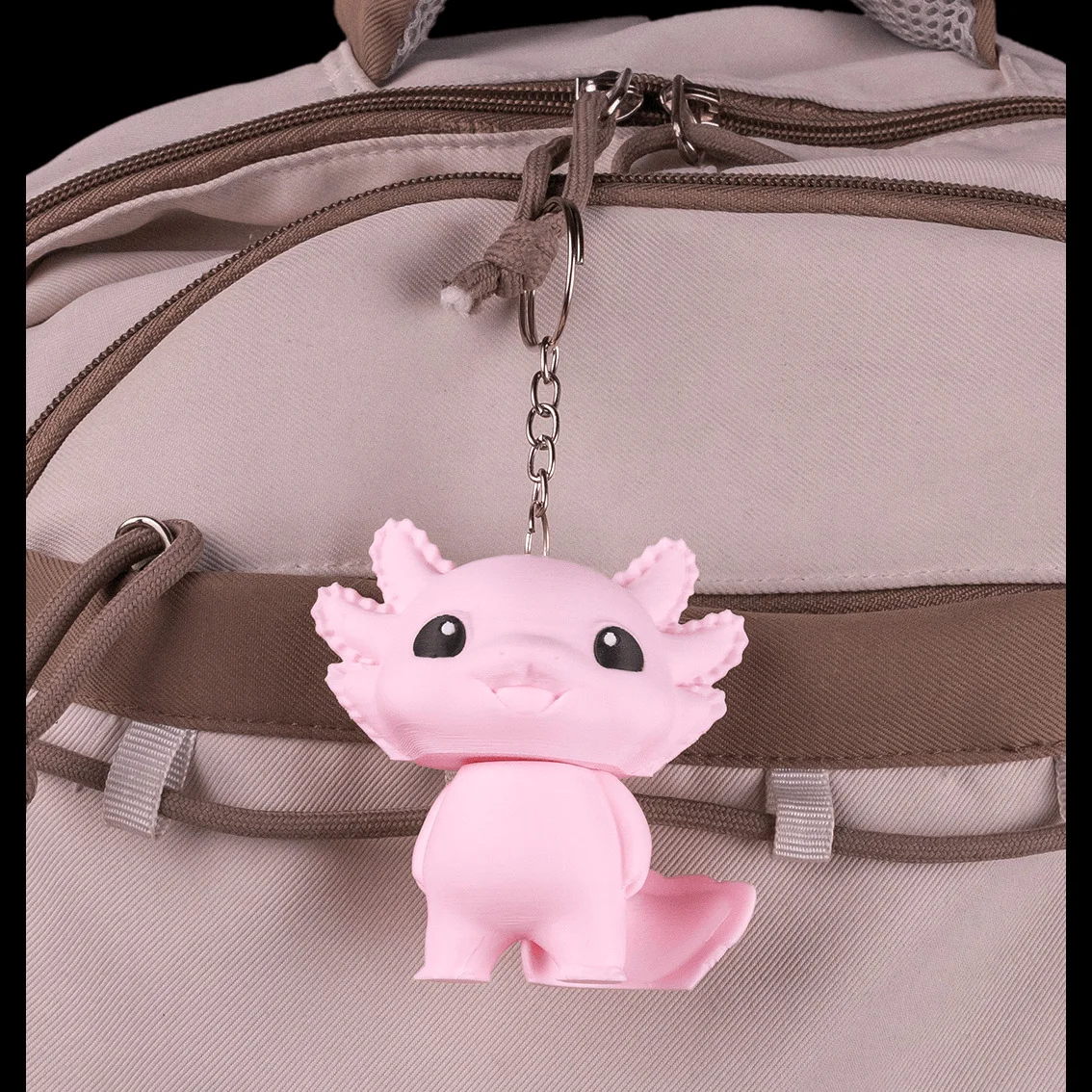 Joyful Axolotl - KeyChain / Desk Pet - 3D Printed